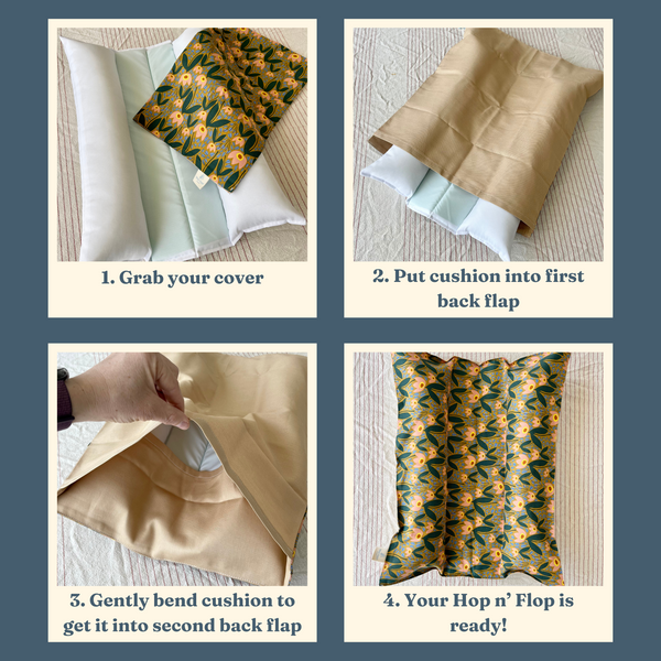 Hop n' Flop Bed – Full Set (Cushion + Cover)