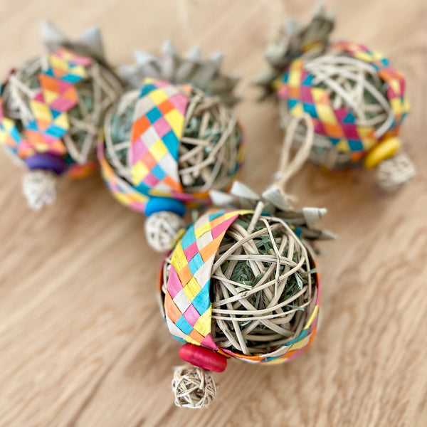 Holiday Hay & Fruit Ornament