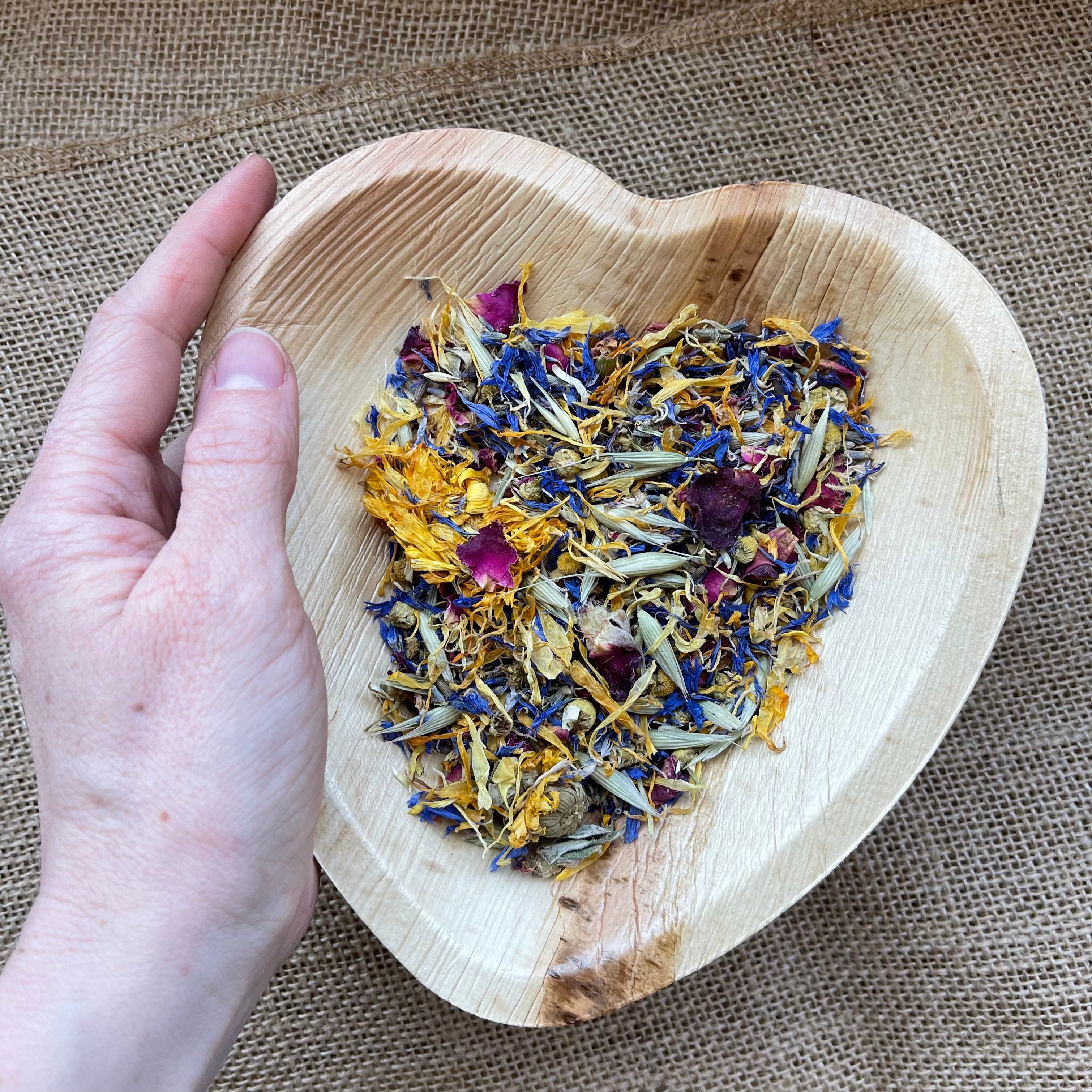 Palm Leaf Heart Bowl