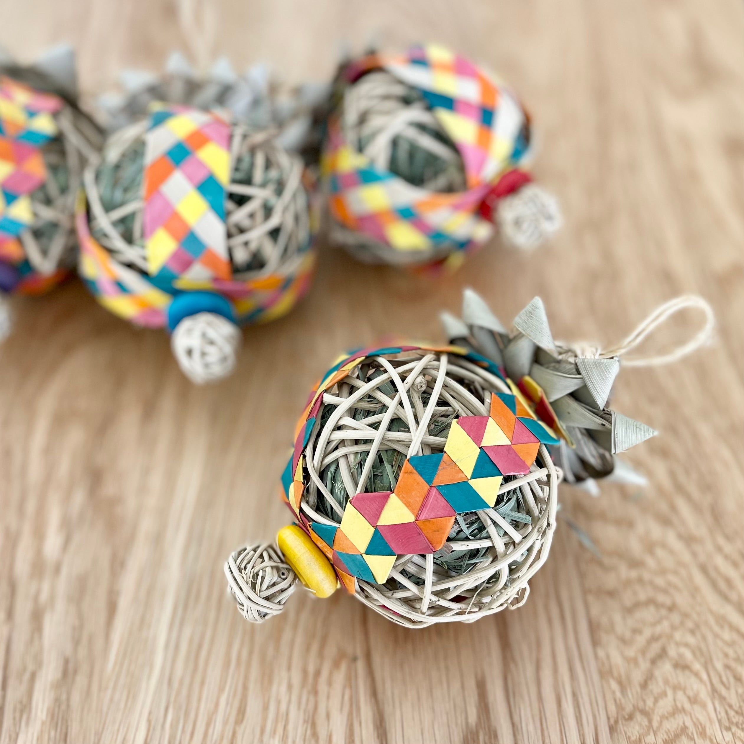 Holiday Hay & Fruit Ornament