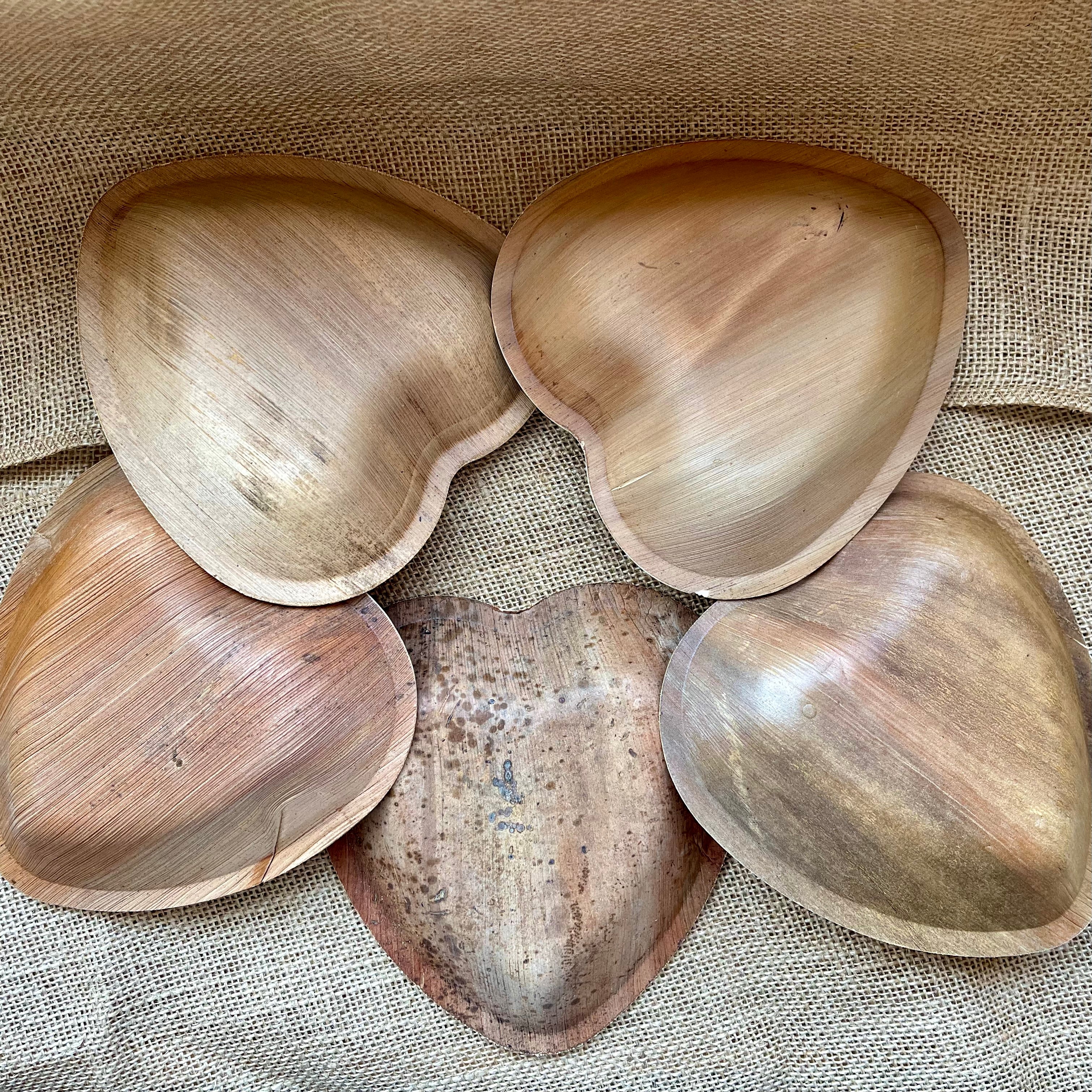 Palm Leaf Heart Bowl