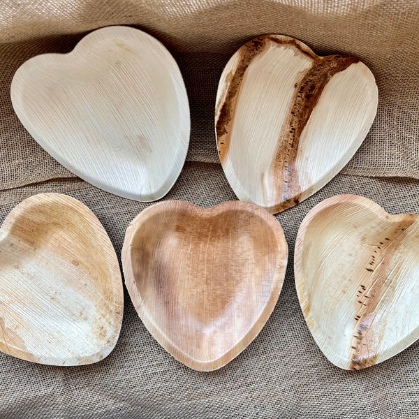 Palm Leaf Heart Bowl