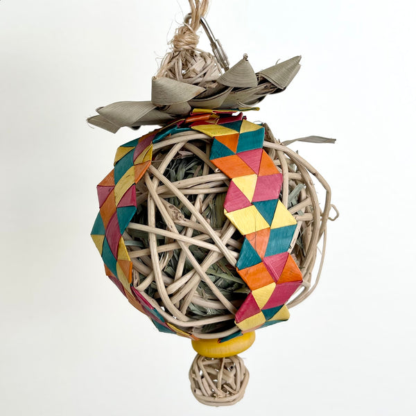 Holiday Hay & Fruit Ornament