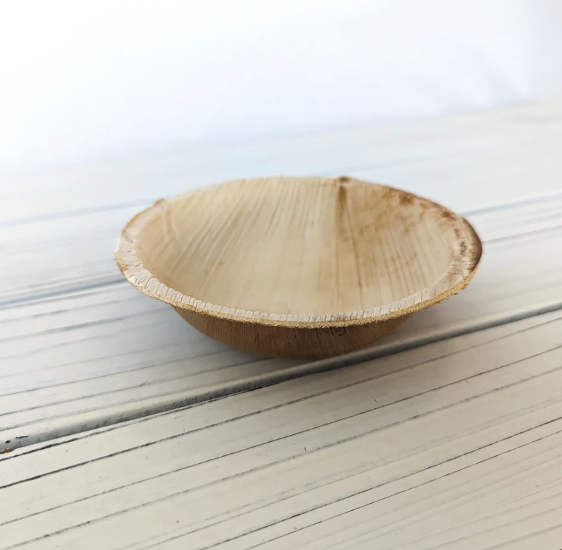 NEW! Palm Leaf Mini Round Bowl