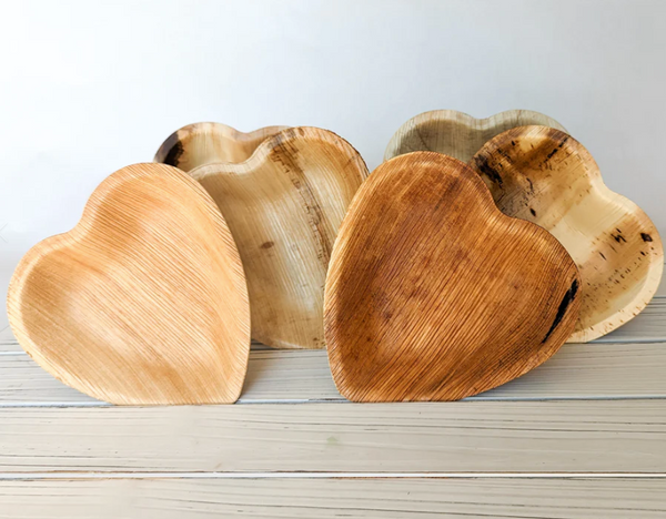 NEW! Palm Leaf Heart Bowl