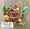 Medium Willow Ball | Healthy Chew Toy for Bunny Rabbits, Guinea Pigs, Chinchillas, Hamsters, Rats, Small Pets