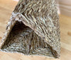 Triangle Tunnel & Mat | Natural Seagrass | Bunny Rabbit, Guinea Pig, Chinchilla, Small Pets | Hideaway House | Nontoxic | Handmade
