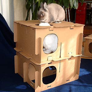 Mini Haven | Playhouse for Bunny Rabbits, Guinea Pigs, Chinchillas, and other small pets