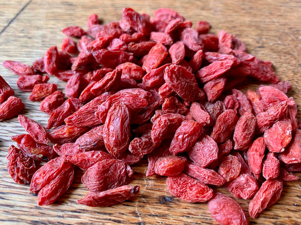 Goji Berry Bites | eye health, low-sugar, superfood | 3 oz | Healthy Organic Treats for Bunny Rabbits, Guinea Pigs & Chinchillas